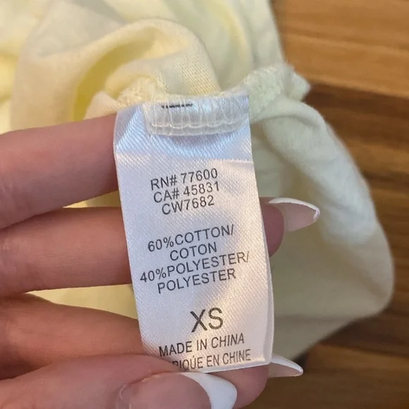 Chaser Women’s Yellow Tank Top Size XS - Picture 4 of 6